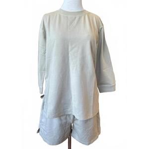 NEW MODODOC women's notch hem shorts in sand dollar